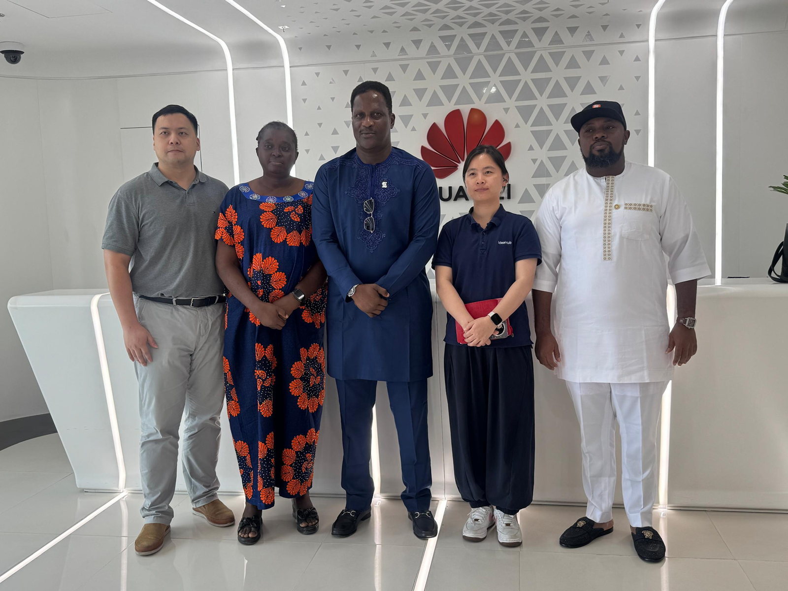 Rich & Ray delegation at a technology partner office